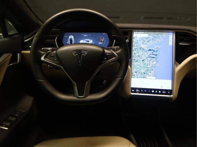Tesla MODEL S 85D Base [SCHUIFKANTELDAK, AUTOPILOT, ELEKTRISCH VERSTELBARE STOELEN, CAMERA, ADAPTIVE CRUISE, STOELVERWARMING, VOL LEDER, BLUETOOTH, CLIMATE, NIEUWSTAAT]