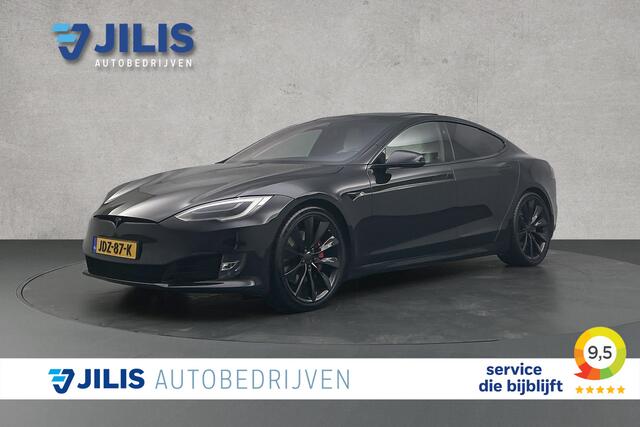 Tesla MODEL S P100D Performance 612 PK | Black optiek | BTW | Lederen bekleding | Panoramadak | Rondomzicht camera | Stoelverwarming