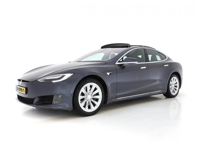 Tesla MODEL S 235 Kw Base [ 3-Fase-17kW ] {SoH-87%} (INCL-BTW) *PANO | AUTO-PILOT | KEYLESS | FULL-LED | 1/2-LEATHER | NAVI-FULLMAP | SURROUND-VIEW | APP-CONNECT | LANE-ASSIST | DIGI-COCKPIT | DAB | SPORT-SEATS | 19"ALU