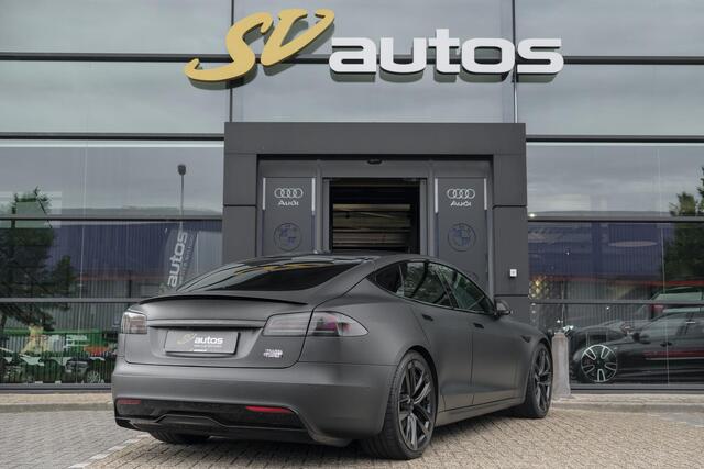 Tesla MODEL S Plaid+ 1020pk Yoke stuur FSD *BTW* Panoramadak Full Self Drive NLauto 21' LMV