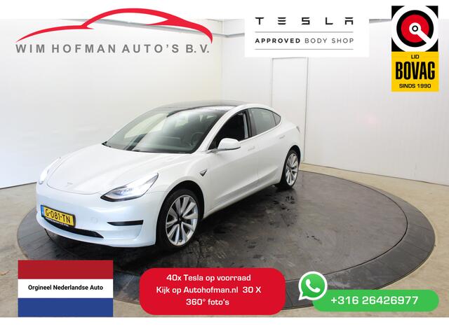 Tesla Model 3 Standard RWD Plus 60 kWh 19"Trekhaak Autopilot FSD Comp 360º Camera Panodak Leder