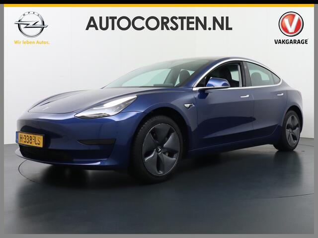 Tesla Model 3 SR+ 60kWh 325PK FSD-3 Computer AutoPilot Leder PanoDak Adaptive-Cruise Lmv 18" Camera's Elektr.-Stuur+Stoelen+Spiegels+Geheugen+Easy-Entry+Verwarmde stoelen Park assistent PDC WIFI Lane-Assist Speed-Assist RWD Plus Navi LED Comfortstoelen ACC DAB Voorverw