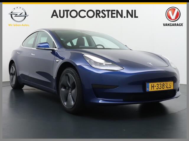 Tesla Model 3 SR+ 60kWh 325PK FSD-3 Computer AutoPilot Leder PanoDak Adaptive-Cruise Lmv 18" Camera's Elektr.-Stuur+Stoelen+Spiegels+Geheugen+Easy-Entry+Verwarmde stoelen Park assistent PDC WIFI Lane-Assist Speed-Assist RWD Plus Navi LED Comfortstoelen ACC DAB Voorverw