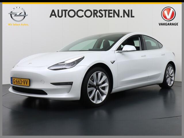 Tesla Model 3 Long Range 75kWh 463PK 19" FSD-Full Self Driving Computer-3 Premium Audio 4wd AutoPilot Panoramadak Camera's Leer Adaptive-Cruise-Control+Stop&Go Pdc-a+v Dual-Ecc Dual-Motor AWD Keyless(via GSM) Stoel en achterbank verwarming Electr.Stoelen+Memory+Easy-En