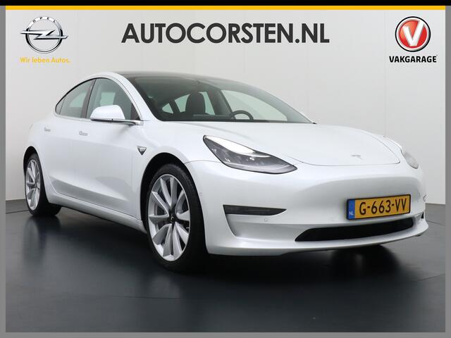 Tesla Model 3 Long Range 75kWh 463PK 19" FSD-Full Self Driving Computer-3 Premium Audio 4wd AutoPilot Panoramadak Camera's Leer Adaptive-Cruise-Control+Stop&Go Pdc-a+v Dual-Ecc Dual-Motor AWD Keyless(via GSM) Stoel en achterbank verwarming Electr.Stoelen+Memory+Easy-En