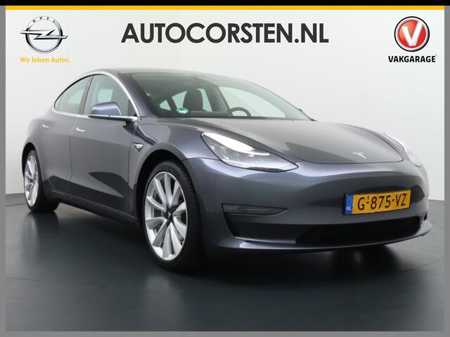 Tesla Model 3 AWD Long Range 75kWh 463PK Leder Lmv 19" FSD-Full Self Driving Computer-3 Premium Audio 4wd AutoPilot Panoramadak Camera's Leer Adaptive-Cruise-Control+Stop&Go Pdc-a+v Dual-Ecc Dual-Motor Keyless Stoel en achterbank verwarming Electr.Stoelen+Memory+Easy-E