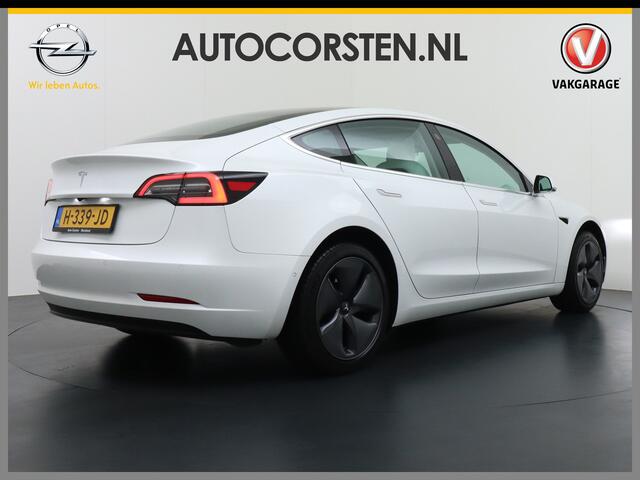 Tesla Model 3 2020! RWD SR+ 60kWh 325PK Licht Interieur FSD-3 Comp. 18" AutoPilot Leder PanoDak Adaptive cruise Camera's Elektr.-Stuur+Stoelen+Spiegels+Geheugen+Easy-Entry+Verwarmde stoelen Park assistent PDC WIFI Ecc Lane-Assist Speed-Assist Navi LED ACC Dual-ECC DAB 