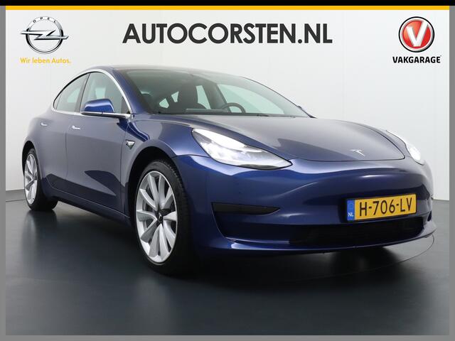 Tesla Model 3 RWD SR+ 60kWh 325PK FSD 3-Computer Lmv 19" AutoPilot Leder PanoDak Adaptive-Cruise Lmv Camera's Elektr.-Stuur+Stoelen+Spiegels+Geheugen+Easy-Entry+Verwarmde stoelen Park assistent PDC WIFI Lane-Assist Speed-Assist Navi LED Comfortstoelen ACC DAB Keyless e