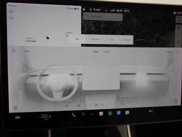 Tesla Model 3 Long Range AWD 75kWh 463PK Lmv 19" Ivoor Interieur FSD-Full Self Driving Computer-3 Premium Audio 4wd AutoPilot Panoramadak Camera's Leer Adaptive-Cruise-Control+Stop&Go Pdc-a+v Dual-Ecc Dual-Motor Keyless Stoel en achterbank verwarming Electr.Stoelen+Mem