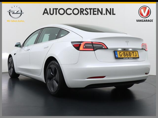 Tesla Model 3 RWD SR+ 60kWh 325PK FSD 3-Computer 18" AutoPilot Leder PanoDak Adaptive-Cruise Lmv Camera's Elektr.-Stuur+Stoelen+Spiegels+Geheugen+Easy-Entry+Verwarmde stoelen Park assistent PDC WIFI Lane-Assist Speed-Assist Navi LED Comfortstoelen ACC DAB Voorverwarmen
