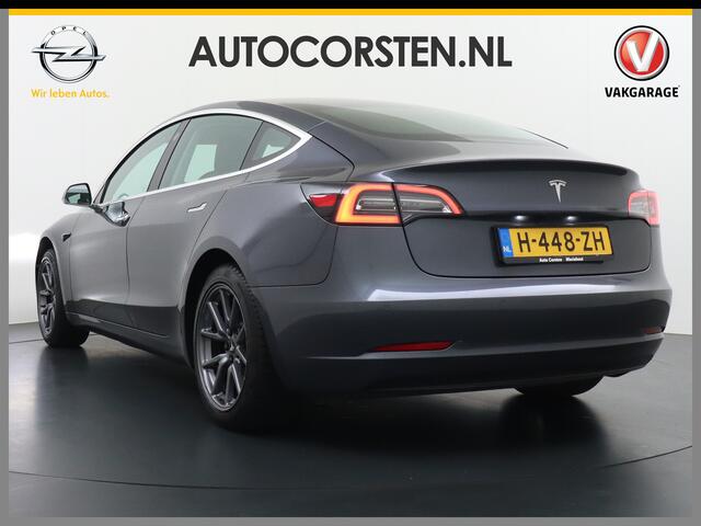 Tesla Model 3 RWD SR+ 60kWh Trekhaak Af-Fabriek Leder Adaptieve Cruise Control Panoramadak Stoelverwarming Navi Ecc Autopilot Camera's Lmv Intel Atom® Wifi Keyless DAB Spotify Apple Music Tidal Bluetooth Premium Luidsprekers 1.000kg Trekvermogen 1e Eigenaar Origineel N