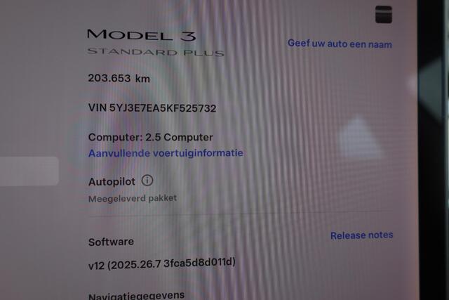 Tesla Model 3 Standard RWD Plus 60 kWh 86% SOH, Autopilot, 360 Camera, Lederen interieur, Panoramadak