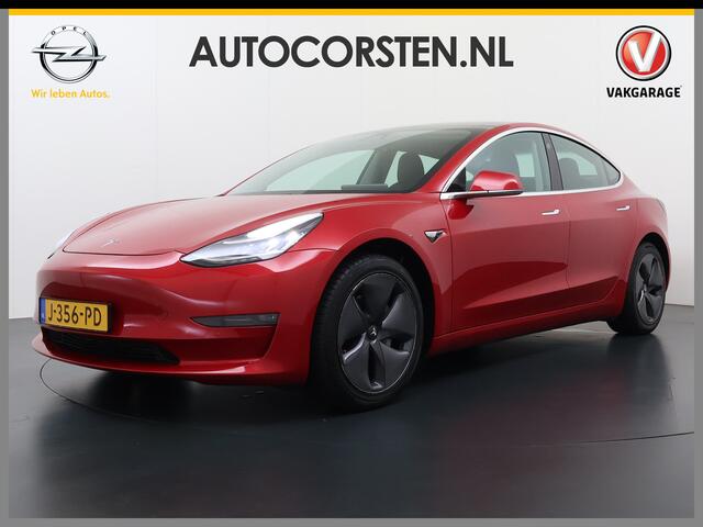 Tesla Model 3 Long Range AWD 75kWh 463PK Lmv FSD-3 Computer 18"Lm Premium Audio AutoPilot Panoramadak Camera's Leer Adaptive-Cruise-Control+Stop&Go Pdc Dual-Ecc Dual-Motor Keyless 4WD Stoel en achterbank verwarming Elektr.Stoelen+Memory+Easy-Entry WiFi Origineel Nederl