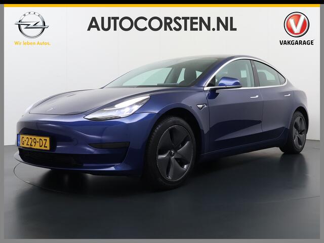 Tesla Model 3 RWD SR+ 60kWh 325PK Lmv 18" AutoPilot FSD 2.5 Leder PanoDak Adaptive-Cruise Lmv Camera's Elektr.-Stuur+Stoelen+Spiegels+Geheugen+Easy-Entry+Verwarmde stoelen Park assistent PDC WIFI Lane-Assist Speed-Assist Navi LED Comfortstoelen ACC DAB Voorverwarmen in