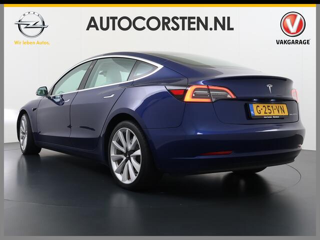 Tesla Model 3 Long Range AWD 75kWh SOH 88% 463PK Lmv 19" Ivoor Premium Audio AutoPilot Panoramadak Camera's Leer Adaptive-Cruise-Control+Stop&Go Pdc Dual-Ecc Dual-Motor Keyless 4WD Stoel en achterbank verwarming Elektr.Stoelen+Memory+Easy-Entry WiFi Origineel Nederland