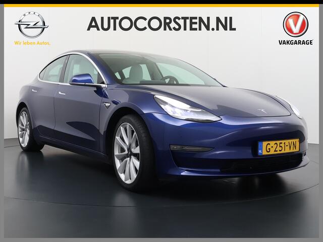 Tesla Model 3 Long Range AWD 75kWh SOH 88% 463PK Lmv 19" Ivoor Premium Audio AutoPilot Panoramadak Camera's Leer Adaptive-Cruise-Control+Stop&Go Pdc Dual-Ecc Dual-Motor Keyless 4WD Stoel en achterbank verwarming Elektr.Stoelen+Memory+Easy-Entry WiFi Origineel Nederland
