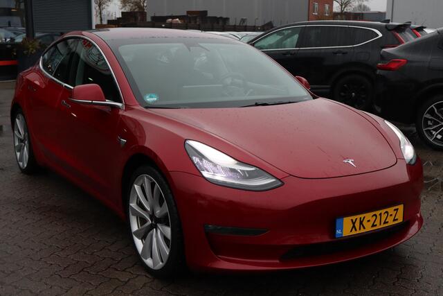 Tesla Model 3 Performance AWD 75 kWh 87,9% SOH, Autopilot computer 3, 360 camera, Lederen interieur