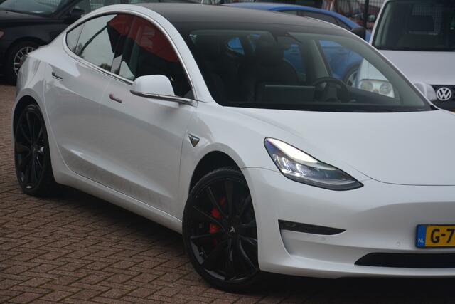 Tesla Model 3 Performance AWD 75 kWh | Autopilot | Leer | Navigatie | NL auto | 1e eigenaar!! |
