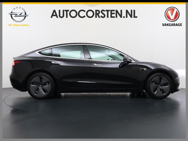 Tesla Model 3 RWD SR+ 325PK Trekhaak Lmv 18" AutoPilot FSD Leder Pano-dak Adaptive-Cruise Camera's Elektr.-Stuur+Stoelen+Spiegels+Geheugen+Easy-Entry+Verwarmde stoelen Park assistent Pdc WIFI Lane-Assist Speed-Assist SOH 92% Navi LED Comfortstoelen ACC DAB Voorverwarme