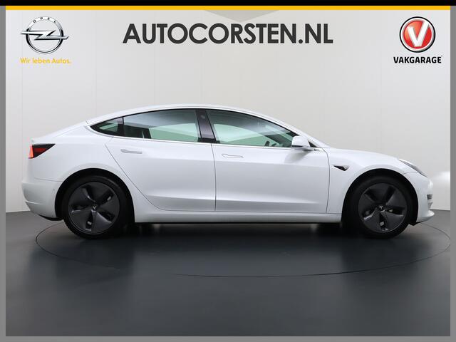 Tesla Model 3 SR+ 325PK Trekhaak Lmv 18" AutoPilot FSD Leder Pano-dak Adaptive-Cruise Camera's Elektr.-Stuur+Stoelen+Spiegels+Geheugen+Easy-Entry+Verwarmde stoelen Park assistent Pdc WIFI Lane-Assist Speed-Assist SOH 92% Navi LED Comfortstoelen ACC DAB Voorverwarmen in