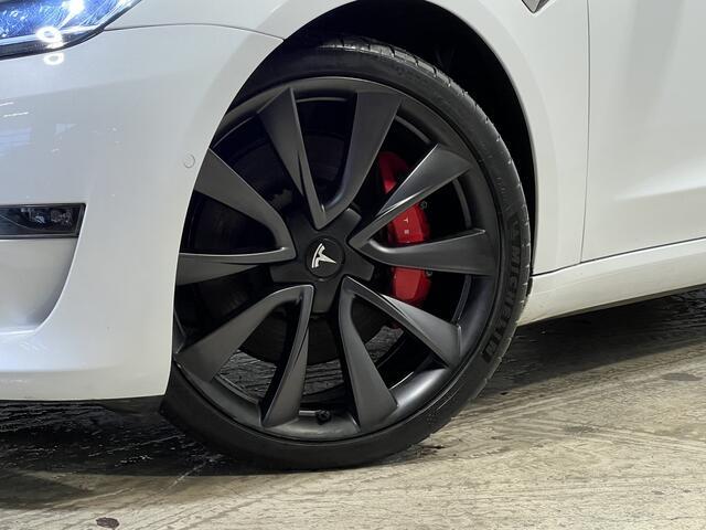 Tesla Model 3 Performance AWD 75 kWh | Navigatie | LM Velgen 20" | Voorstoelen Verwarmd | Panoramadak | Airco | Cruise Control | Dodehoek Detector |