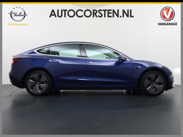 Tesla Model 3 SR Plus 325PK Lmv 18" AutoPilot FSD Leder Pano-dak Adaptive-Cruise Camera's Elektr.-Stuur+Stoelen+Spiegels+Geheugen+Easy-Entry+Verwarmde stoelen Park assistent Pdc WIFI Lane-Assist Speed-Assist Navi LED Comfortstoelen ACC DAB Voorverwarmen interieur via A