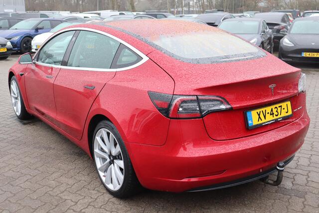 Tesla Model 3 Long Range AWD 75 kWh SOH 87,7%, Autopilot computer 3.0, Cruise control, Stoelverwarming, Trekhaak