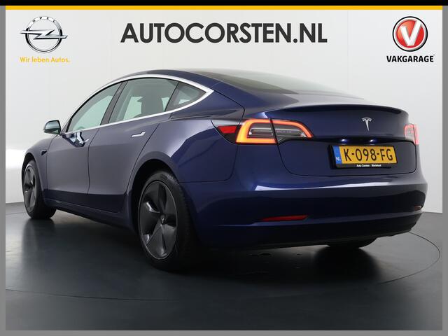 Tesla Model 3 RWD SR plus 325PK LFP Accu Trekhaak Lmv 18" AutoPilot Leder Panoramadak Adaptive-Cruise Camera's Elektr.-Stuur+Stoelen+Spiegels+Geheugen+Easy-Entry+Verwarmde stoelen Park assistent Pdc WIFI Lane-Assist Speed-Assist Navi LED DAB Voorverwarmen Keyless One-P