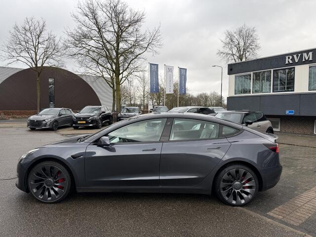 Tesla Model 3 Performance AWD 75 kWh SOH 96% | 20 INCH VELGEN ALS NIEUW | SUPER NETTE AUTO | FABRIEKSGARANTIE OP HOOGVOLTACCU EN AANDRIJFLIJN T/M 03-2030 |