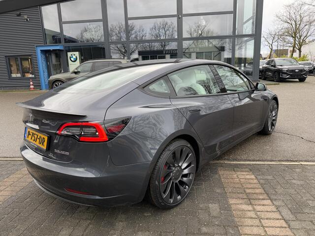 Tesla Model 3 Performance AWD 75 kWh SOH 96% | 20 INCH VELGEN ALS NIEUW | SUPER NETTE AUTO | FABRIEKSGARANTIE OP HOOGVOLTACCU EN AANDRIJFLIJN T/M 03-2030 |