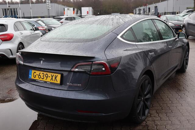 Tesla Model 3 Performance AWD 75 kWh 89,8% SOH, Autopilot computer 3, Lichtmetalen wielen, Lederen interieur, 360 Camera, Panoramadak