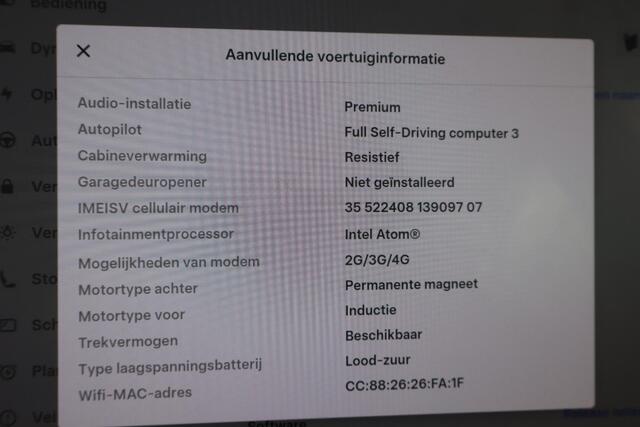 Tesla Model 3 Long Range AWD 75 kWh 90,8% SOH, Autopilot computer 3.0, Trekhaak, Cruise control, 360 Camera, Lederen interieur