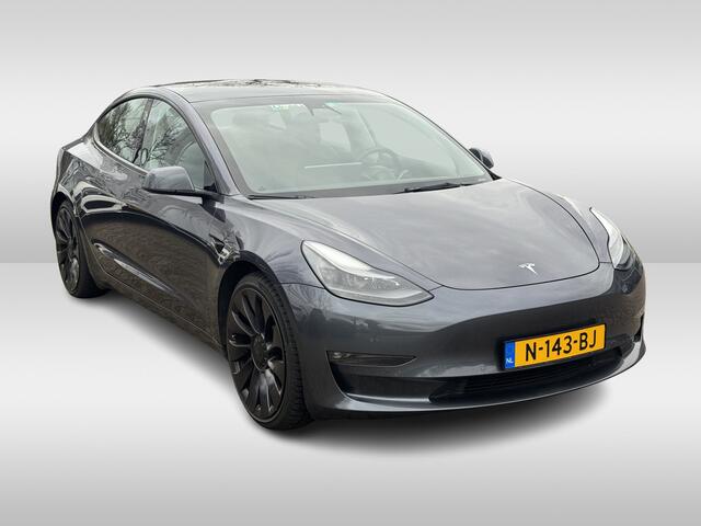 Tesla Model 3 Performance AWD 75 kWh / Autopilot / Panoramadak / Camera / Leder / 20'' / Leder / Premium Audio / Warmtepomp