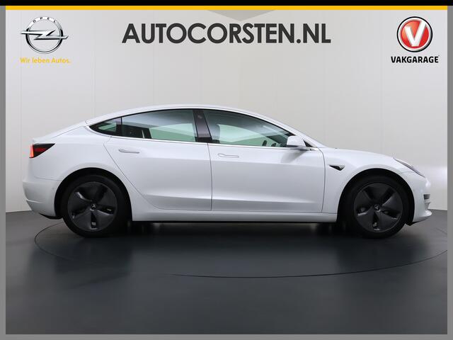 Tesla Model 3 RWD SR Plus 325PK LFP Accu AutoPilot Leer Pano-Dak Adaptive-Cruise Camera's Elektr.-Stuur+Stoelen+Spiegels+Geheugen+Easy-Entry+Verwarmde stoelen Park assistent Pdc WIFI Lane-Assist Speed-Assist Navi LED DAB Voorverwarmen Keyless One-Pedal-Drive Lmv 18" SO