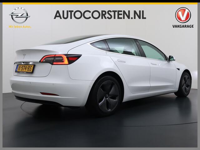 Tesla Model 3 RWD SR Plus 325PK LFP Accu AutoPilot Leer Pano-Dak Adaptive-Cruise Camera's Elektr.-Stuur+Stoelen+Spiegels+Geheugen+Easy-Entry+Verwarmde stoelen Park assistent Pdc WIFI Lane-Assist Speed-Assist Navi LED DAB Voorverwarmen Keyless One-Pedal-Drive Lmv 18" SO
