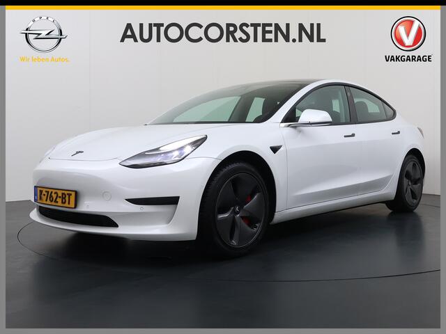 Tesla Model 3 RWD LFP-Accu SR plus Soh 91% 325PK Lmv 18" AutoPilot FSD Leder Panoramadak Adaptive-Cruise Camera's Elektr.-Stuur+Stoelen+Spiegels+Geheugen+Easy-Entry+Verwarmde stoelen Park assistent Pdc WIFI Lane-Assist Speed-Assist Navi LED Comfortstoelen ACC DAB Voorv