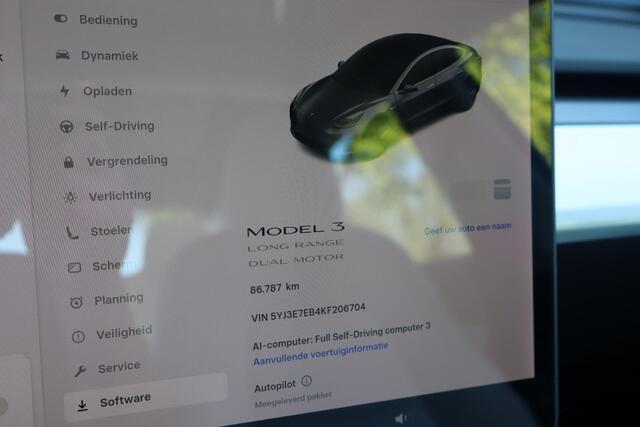 Tesla Model 3 Long Range AWD 75 kWh | SOH 89,8% | Full Self-Driving computer 3 | Luxe bekleding | Premium Audio