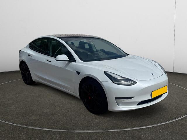 Tesla Model 3 Long Range AWD 75 kWh- SOH 92%, 450km Range, Performance Pakket, Trekhaak, Blackline