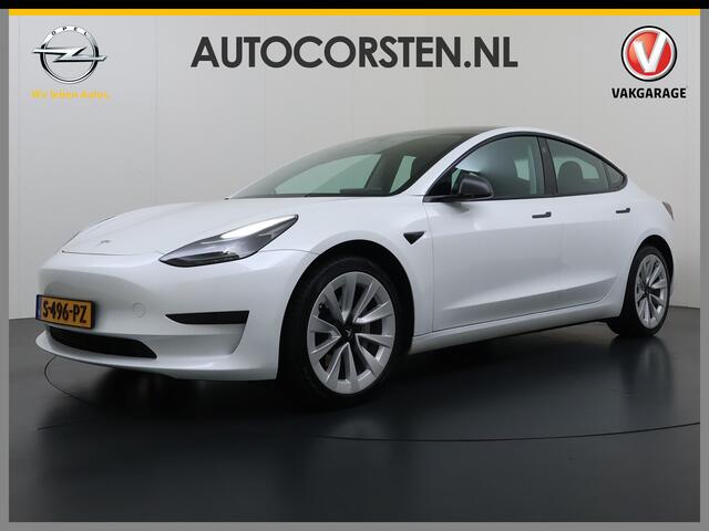 Tesla Model 3 RWD Plus SOH 92.9% Warmtepomp LFP Accu Lmv 19" Panoramadak Leder Navi Ecc Camera's Adap.Cruise Stoel+Stuurverwarming Elek.Achterklep Elek.Stoelen+Memory Led Draadloze telefoonlader 1e Eigenaar Origineel Nederlandse Auto
