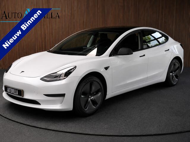 Tesla Model 3 RWD Plus 60 kWh SOH: 95.0% Panodak Full Self 3 Leer 360° ACC Climate Stuur- & Stoelverwarming voor & achter LM velgen PDC Elektr. achterklep Elektr. verst. stuurwiel Elektr. verstelb. stoelen Metallic lak 1e Eigenaar BTW auto