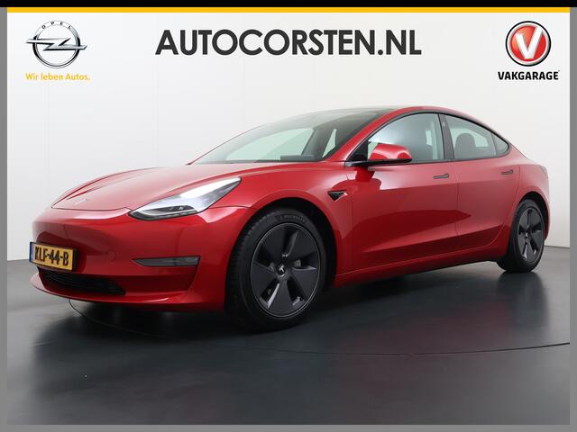 Tesla Model 3 Long Range AWD 75kWh Facelift Warmtepomp Elek.Achterklep Draadloze Tel.lader Leder Panoramadak Adap.Cruise Camera's Navi Ecc Stoel+Achterbankverwarming Intel Atom® Lmv Lane Assist Dodehoekwaarschuwing Keyless Elek.Stoelen+Memory Google®-Maps Fabrieksgaran
