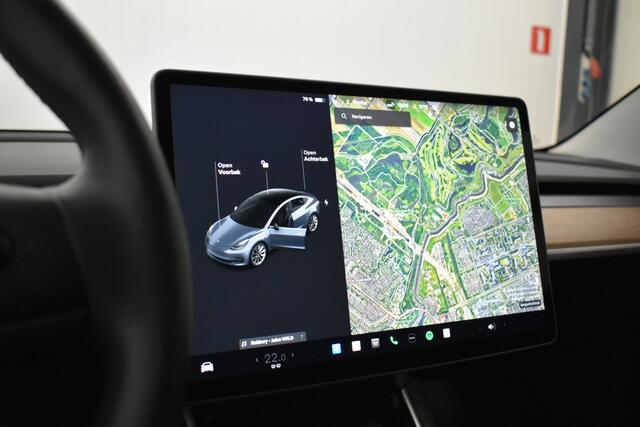 Tesla Model 3 Long Range AWD 75 kWh Nieuwe accu 06-06 Draagarmen vervangenTop Staat Trekhaak Autopilot FSD Comp Camera Leder Pano