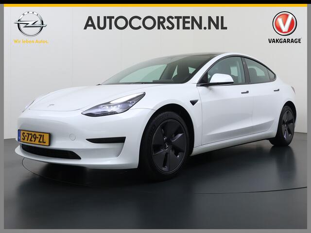 Tesla Model 3 Standard RWD Plus SOH 91% Warmtepomp Trekhaak LFP Accu Panoramadak Navi Camera's Leder Memory Stuur+Stoelverwarming Traffic-Aware Cruise Control AMD Ryzen(TM) Elek.Achterklep Led 1.000KG Trekgewicht Origineel Nederlandse Auto