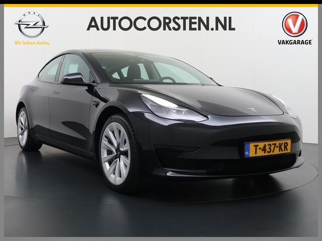 Tesla Model 3 Standard RWD Plus 60kWh Warmtepomp LFP-Accu SOH 93% AMD Ryzen(TM) ­Stuur+Stoelverwarming Navi Camera's Leder Adap.Cruise Elek.Achterklep Premium Luidsprekers Lmv 19" Led Panoramadak Google Maps® Elek.Stoelen+Memory 1e Eigenaar Origineel Nederlandse Auto