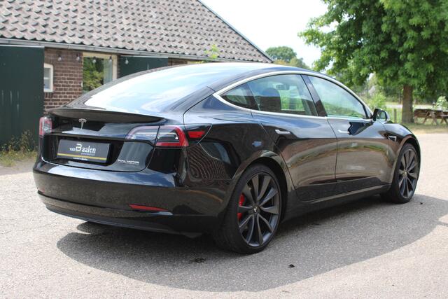 Tesla Model 3 Performance AWD 75 kWh SOh 89,4% PANO LEER NAVI ORG NL 115000KM!!!
