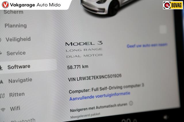 Tesla Model 3 Long Range AWD 75kWh | BTW aftrekbaar | 1 eigenaar