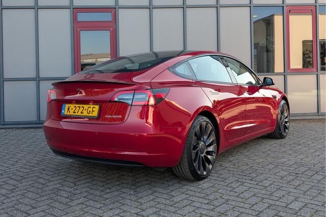Tesla Model 3 Performance 513PK AWD 75kWh SOH 90% Facelift Warmtepomp