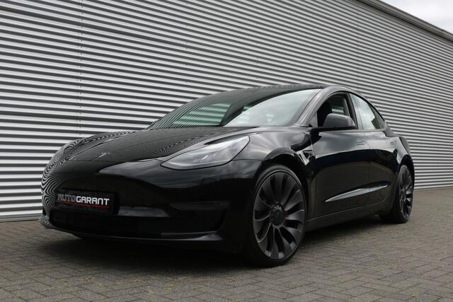 Tesla Model 3 Performance Dual AWD 75 kWh 463PK (Panoranadak Autopilot Leder ACC 360Camera Standkachel Warmtepomp 20InchLMV)