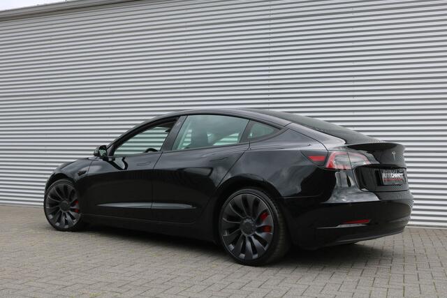 Tesla Model 3 Performance Dual AWD 75 kWh 463PK (Panoranadak Autopilot Leder ACC 360Camera Standkachel Warmtepomp 20InchLMV)