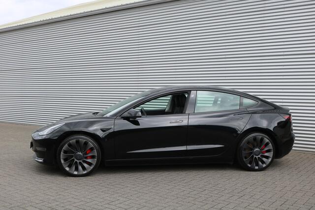 Tesla Model 3 Performance Dual AWD 75 kWh 463PK (Panoranadak Autopilot Leder ACC 360Camera Standkachel Warmtepomp 20InchLMV)
